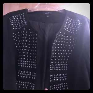 Black jacket with silver studded detailing